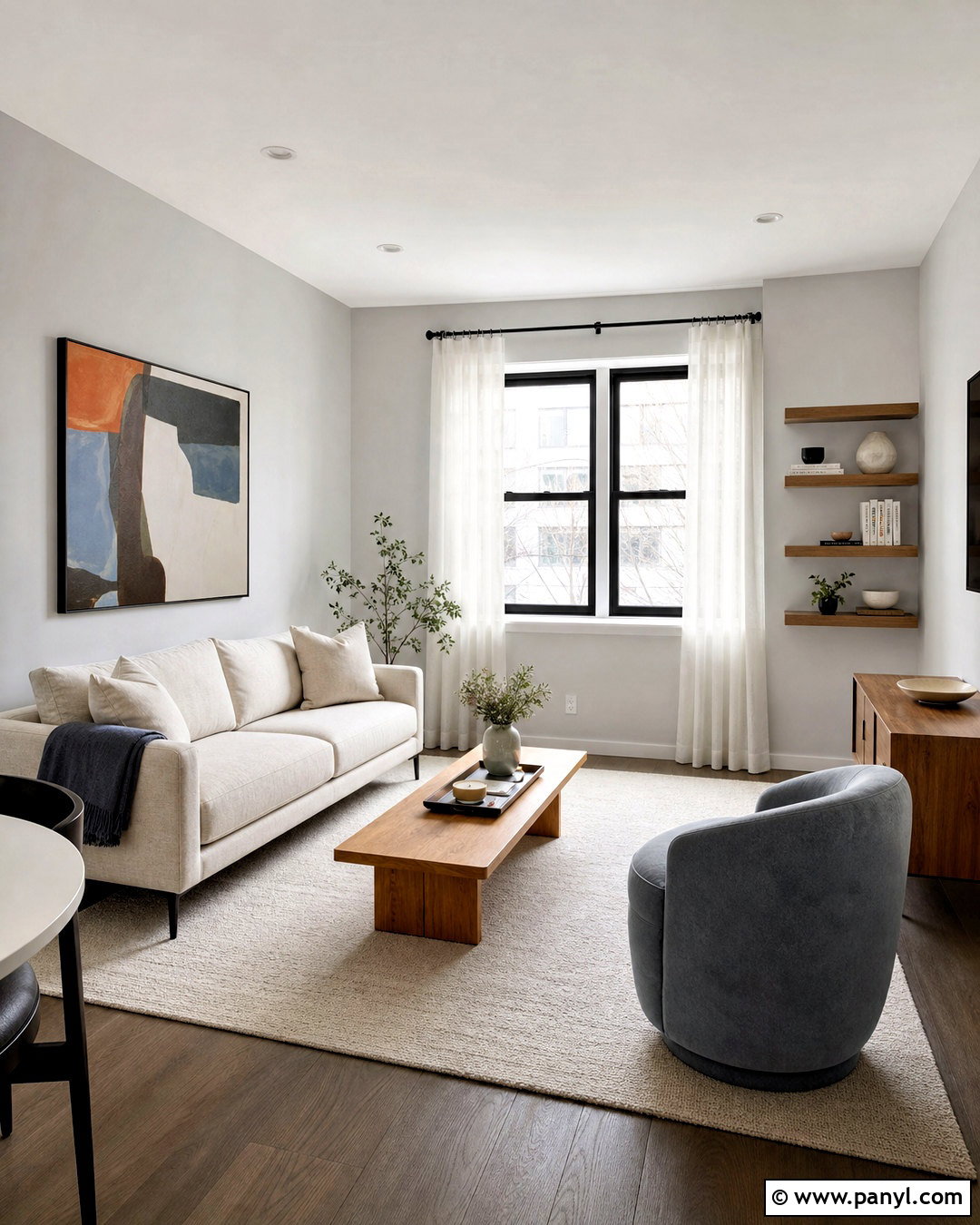 Light Grey Small Living Room - 20 grey interior design ideas