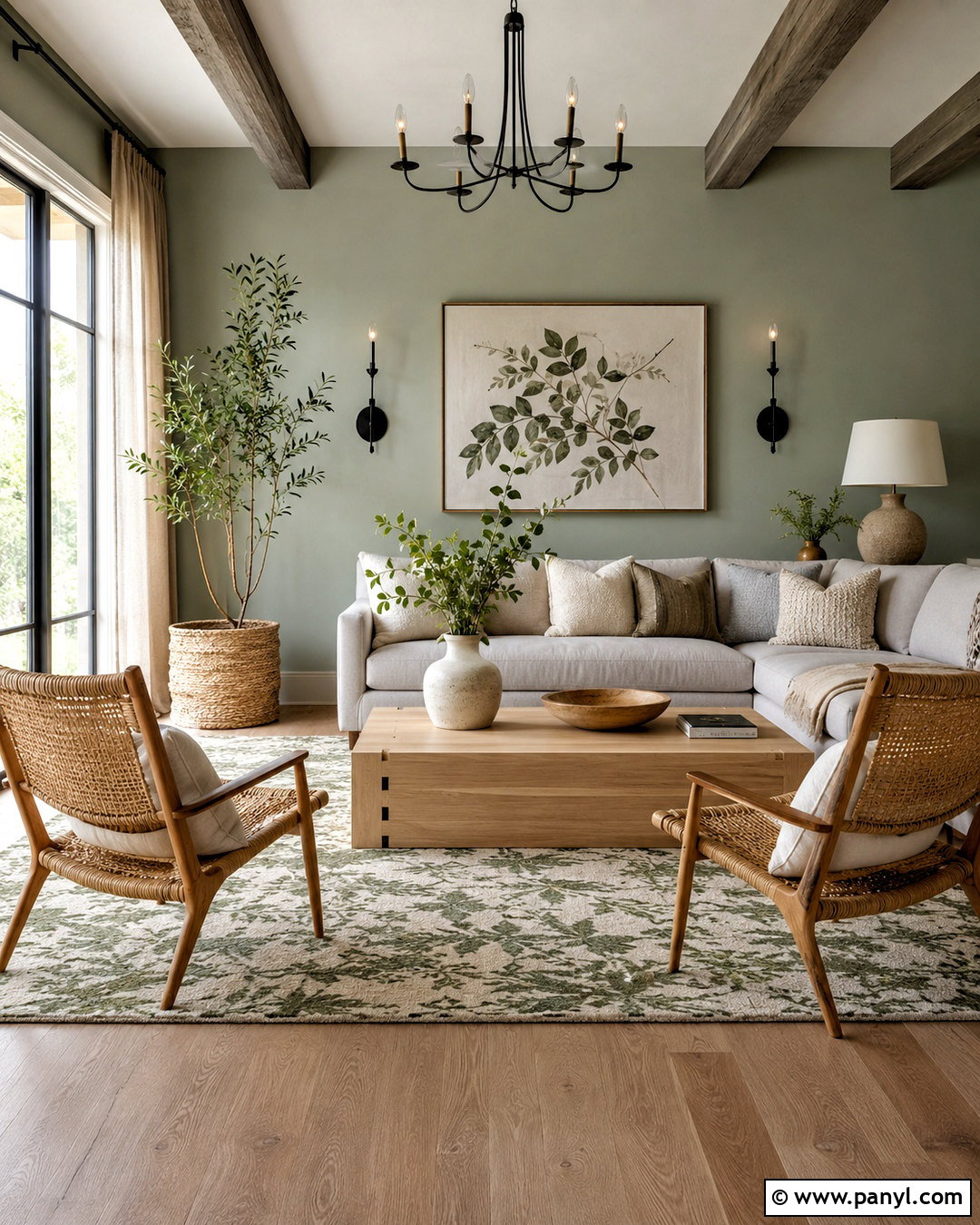 Light Grey Sofa With Sage Green Decor - 20 light grey sofa living room ideas