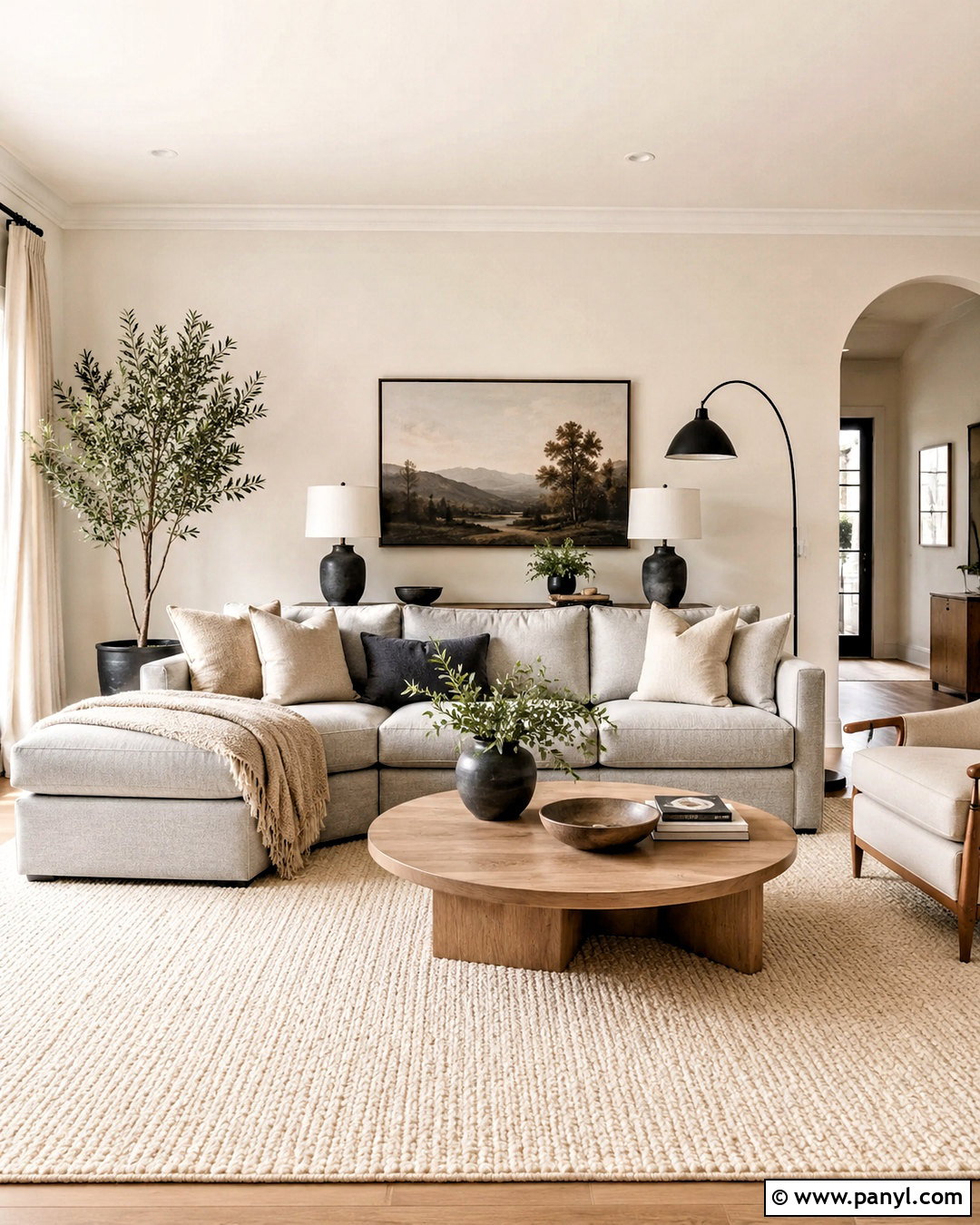 Light Grey Sofa With Warm White Walls - 20 light grey sofa living room ideas