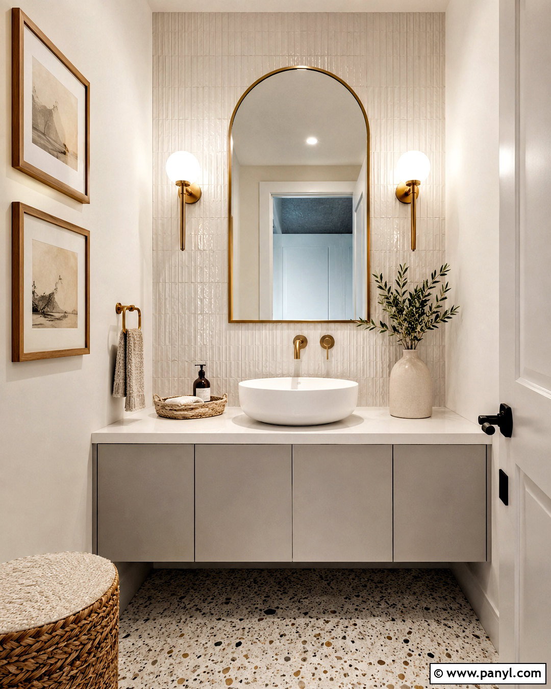 Light Grey Vanity With Vessel Sink - 20 light grey vanity bathroom ideas