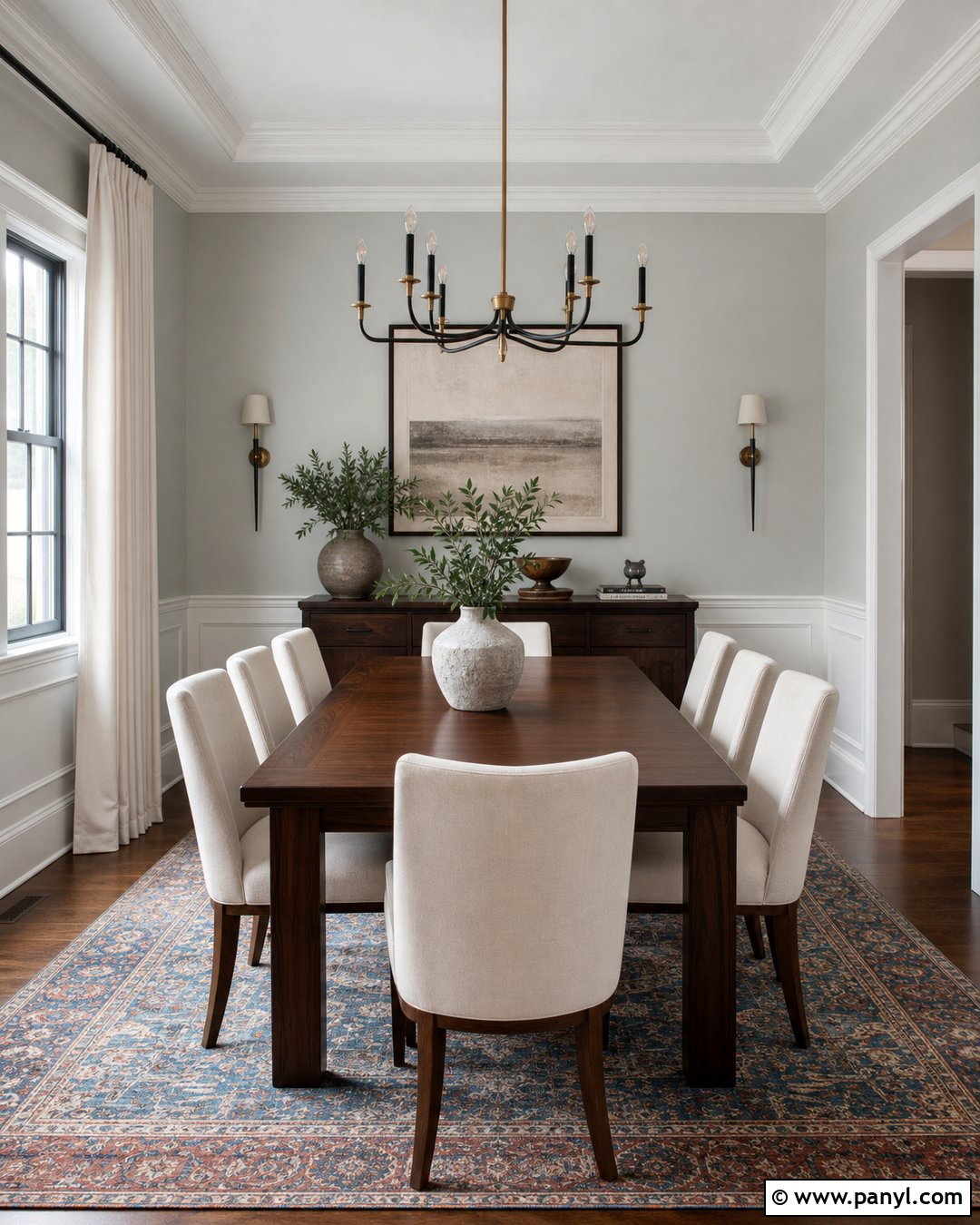 Light Grey Walls Dining Room - 50 Light Grey Walls