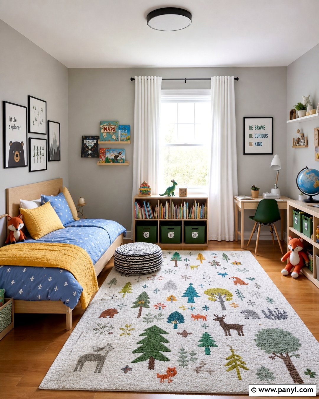Light Grey Walls Kids Bedroom - 50 Light Grey Walls