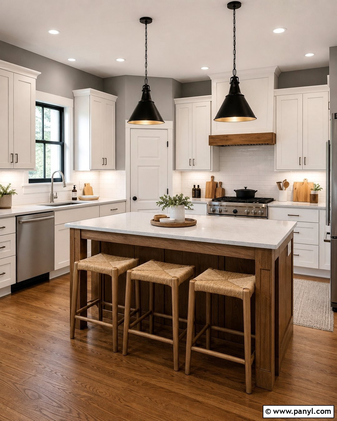 Light Grey Walls White Kitchen Cabinets - 50 Light Grey Walls