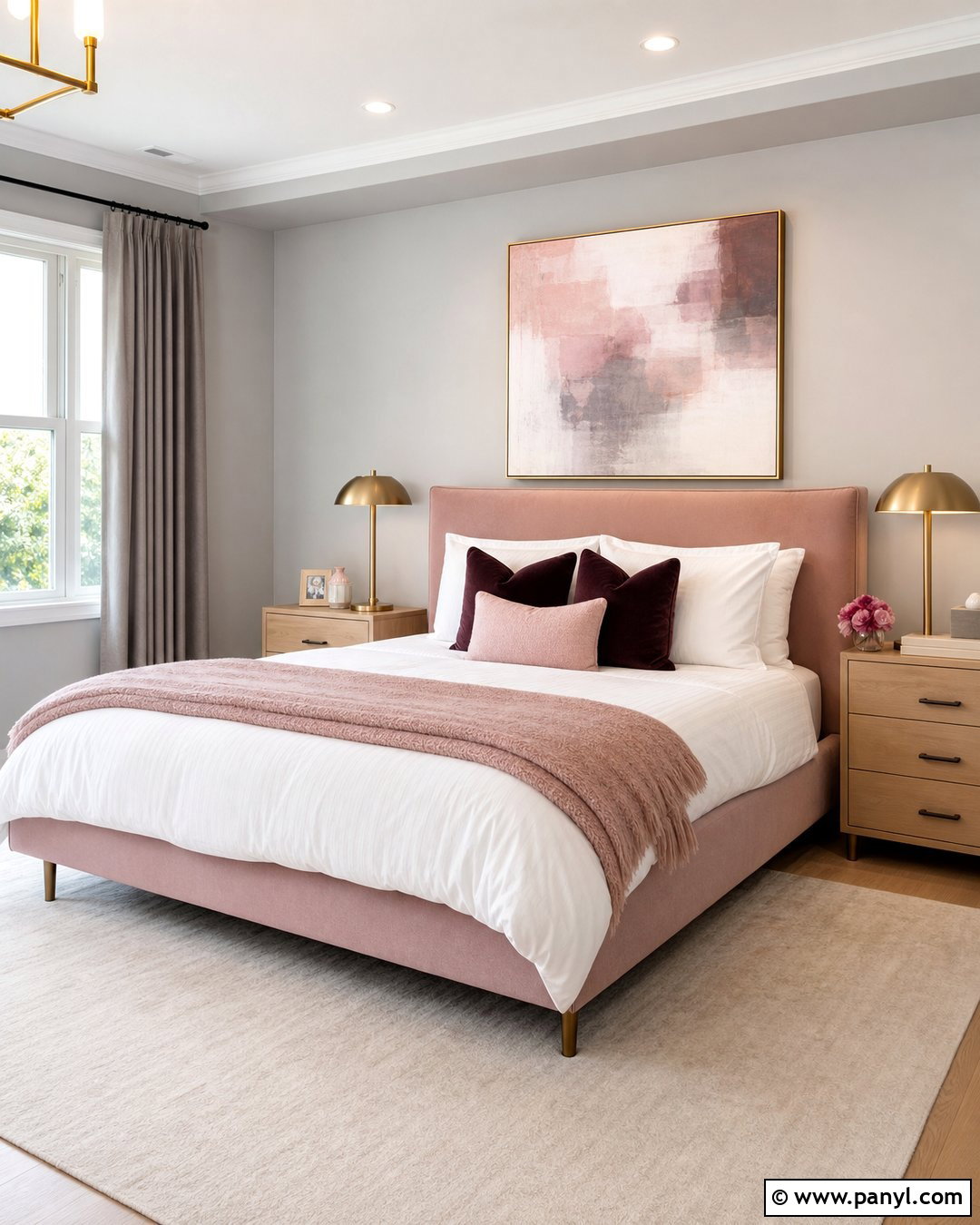 Light Grey Walls With Blush Pink Decor - 35 light grey wall paint ideas