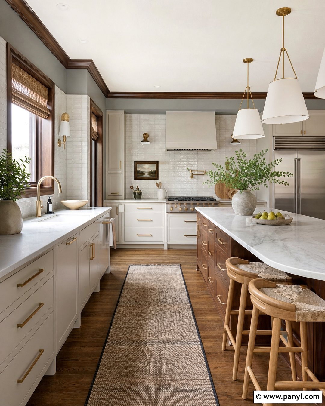 Light Grey Walls With Dark Wood Trim Kitchen - 20 Light Grey Walls With Dark Wood Trim Ideas