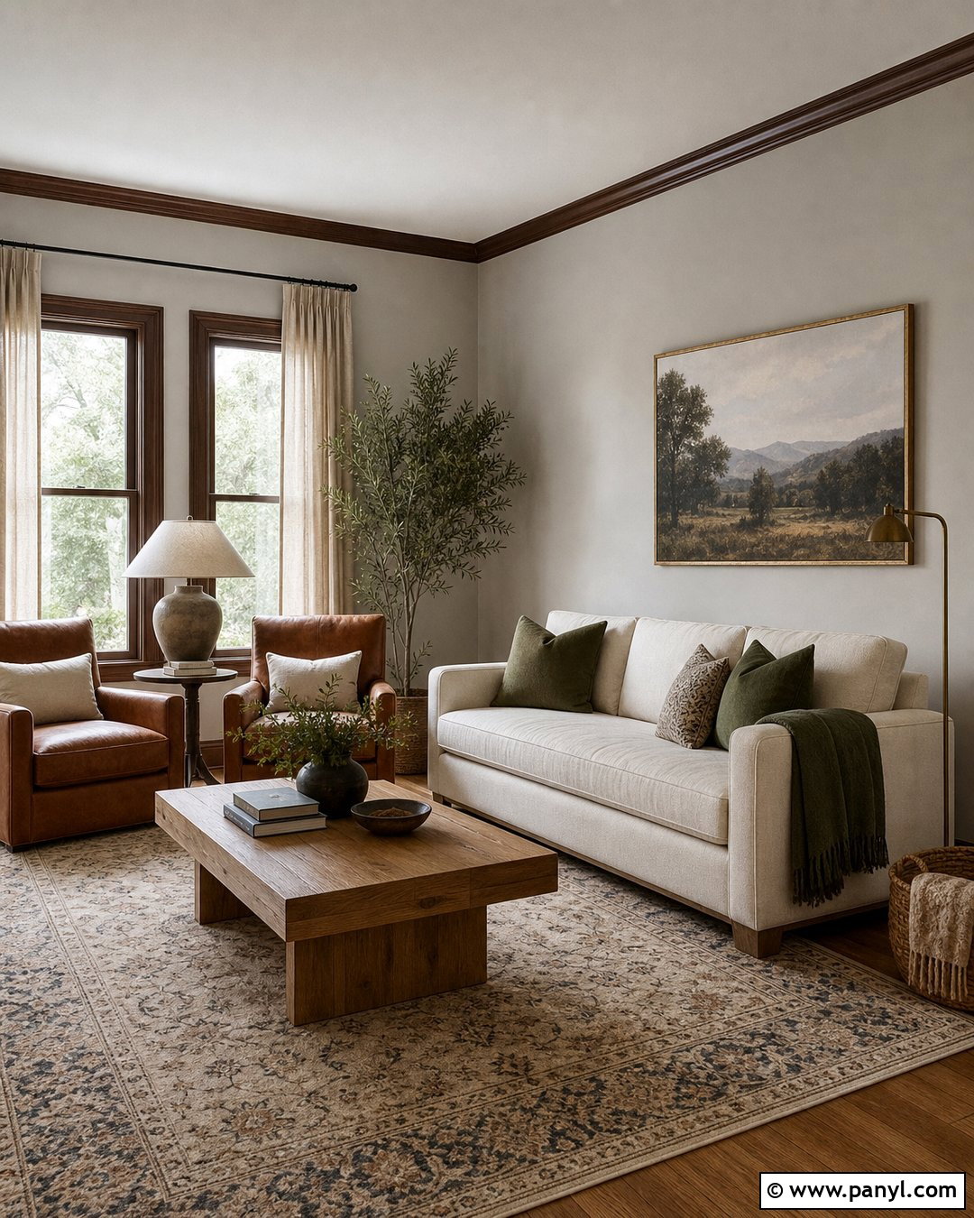 Light Grey Walls With Dark Wood Trim Living Room - 20 Light Grey Walls With Dark Wood Trim Ideas