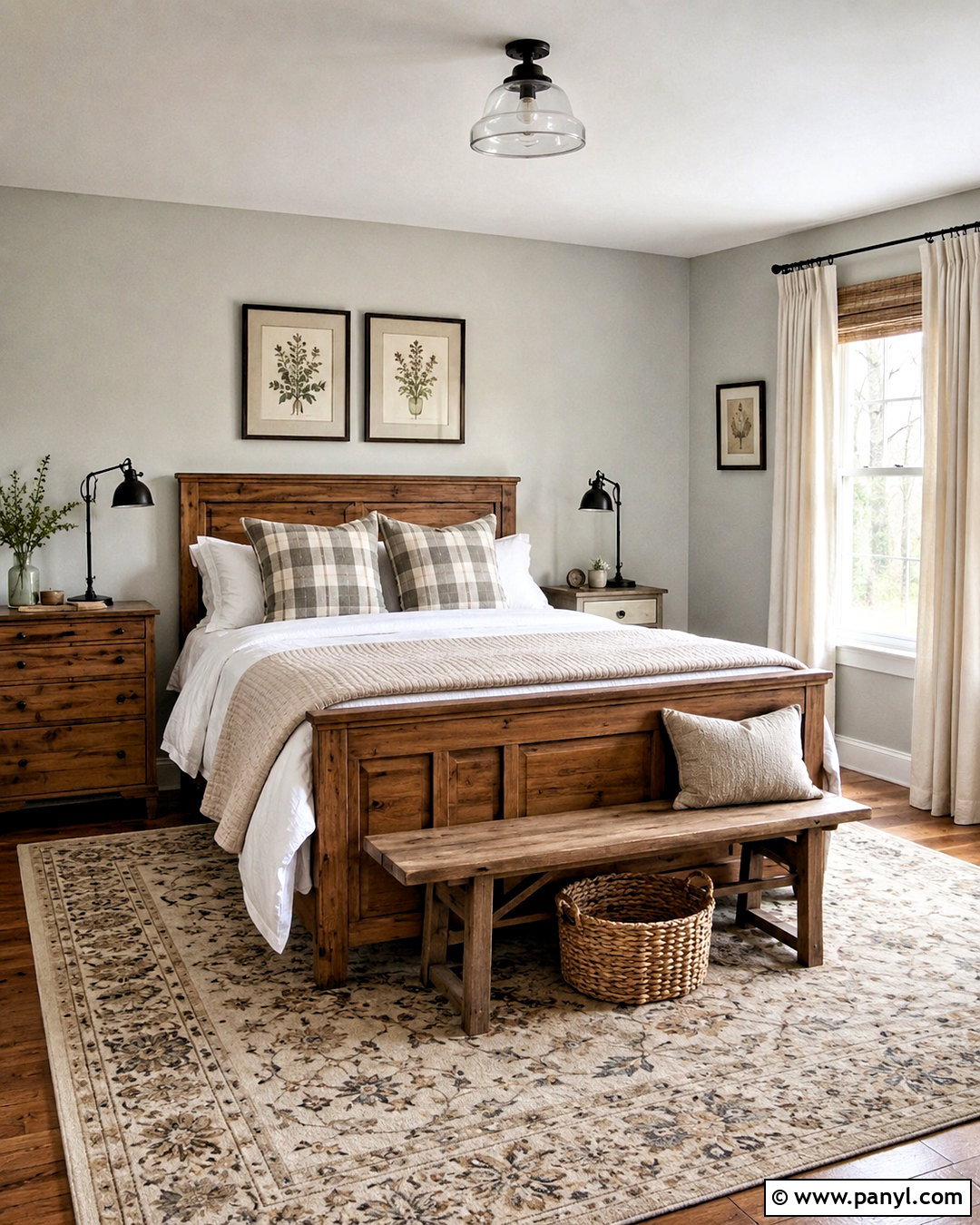 Light Grey Walls With Farmhouse Furniture - 20 light grey walls bedroom ideas