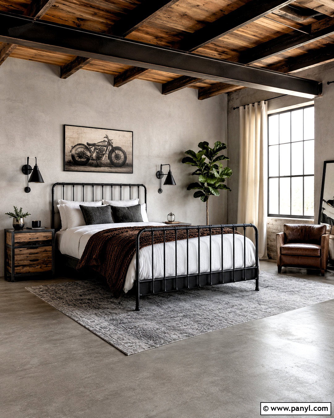 Light Grey Walls With Industrial Accents - 20 light grey walls bedroom ideas