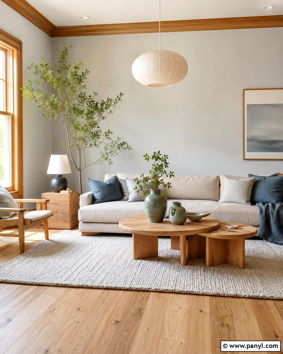 Light Grey Walls With Light Brown Wood Trim - 20 Light Grey Walls With Brown Trim Ideas