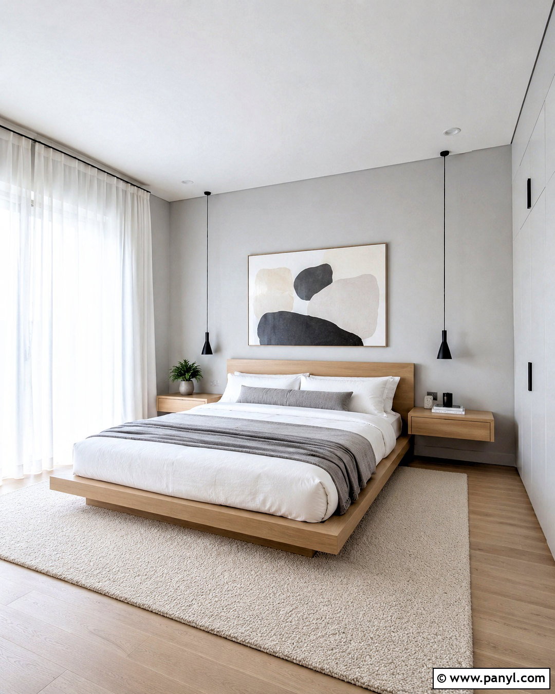 Light Grey Walls With Minimalist Decor - 20 light grey walls bedroom ideas