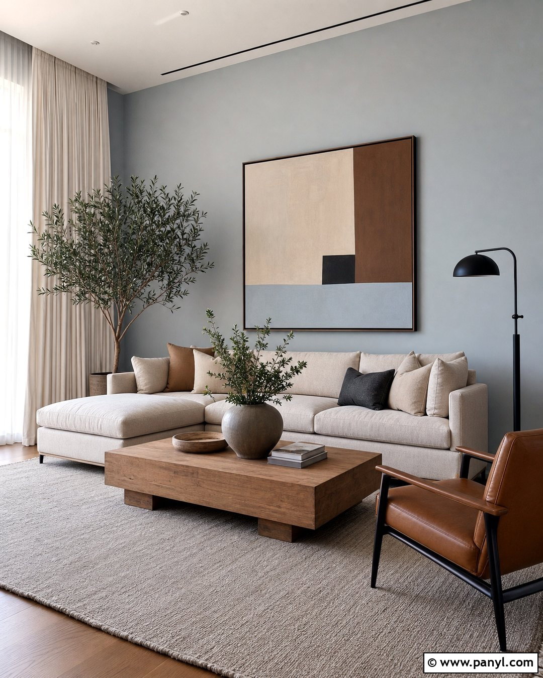 Light Grey Walls With Modern Minimalist Decor - 20 Light Grey Walls Look Blue Ideas