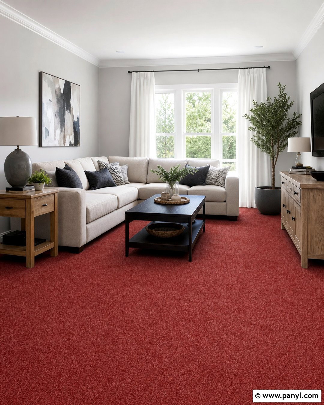 Light Grey Walls With Red Carpet - 20 Red Carpet Grey Walls