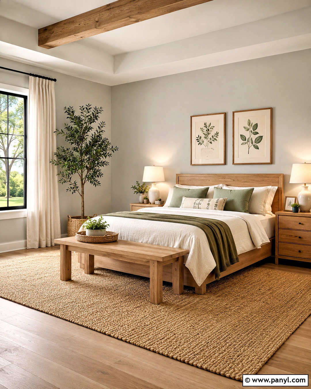 Light Grey Walls With Sage Green Accents - 20 light grey walls bedroom ideas
