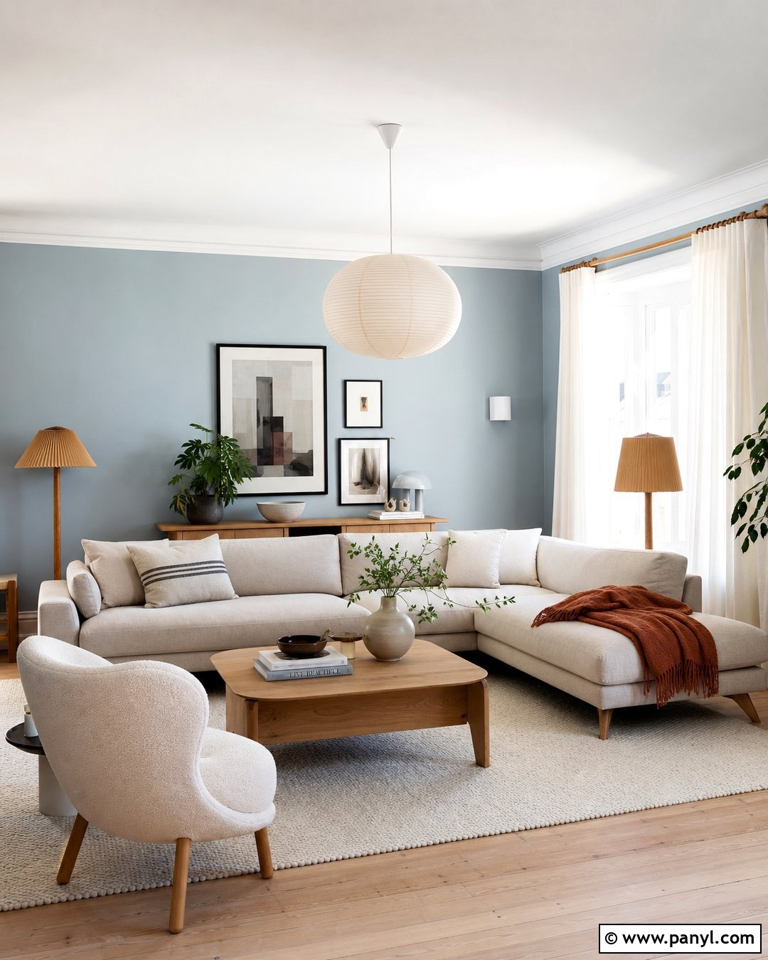 Light Grey Walls With Scandinavian Decor - 20 Light Grey Walls Look Blue Ideas