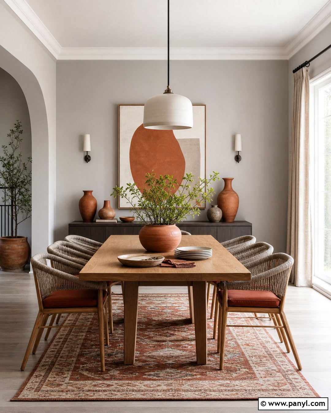 Light Grey Walls With Terracotta Decor - 35 light grey wall paint ideas