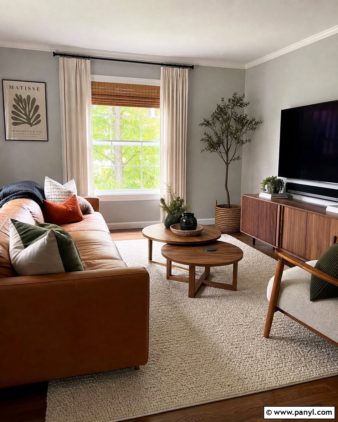 Light Grey Walls With Warm Wood - 50 Light Grey Walls
