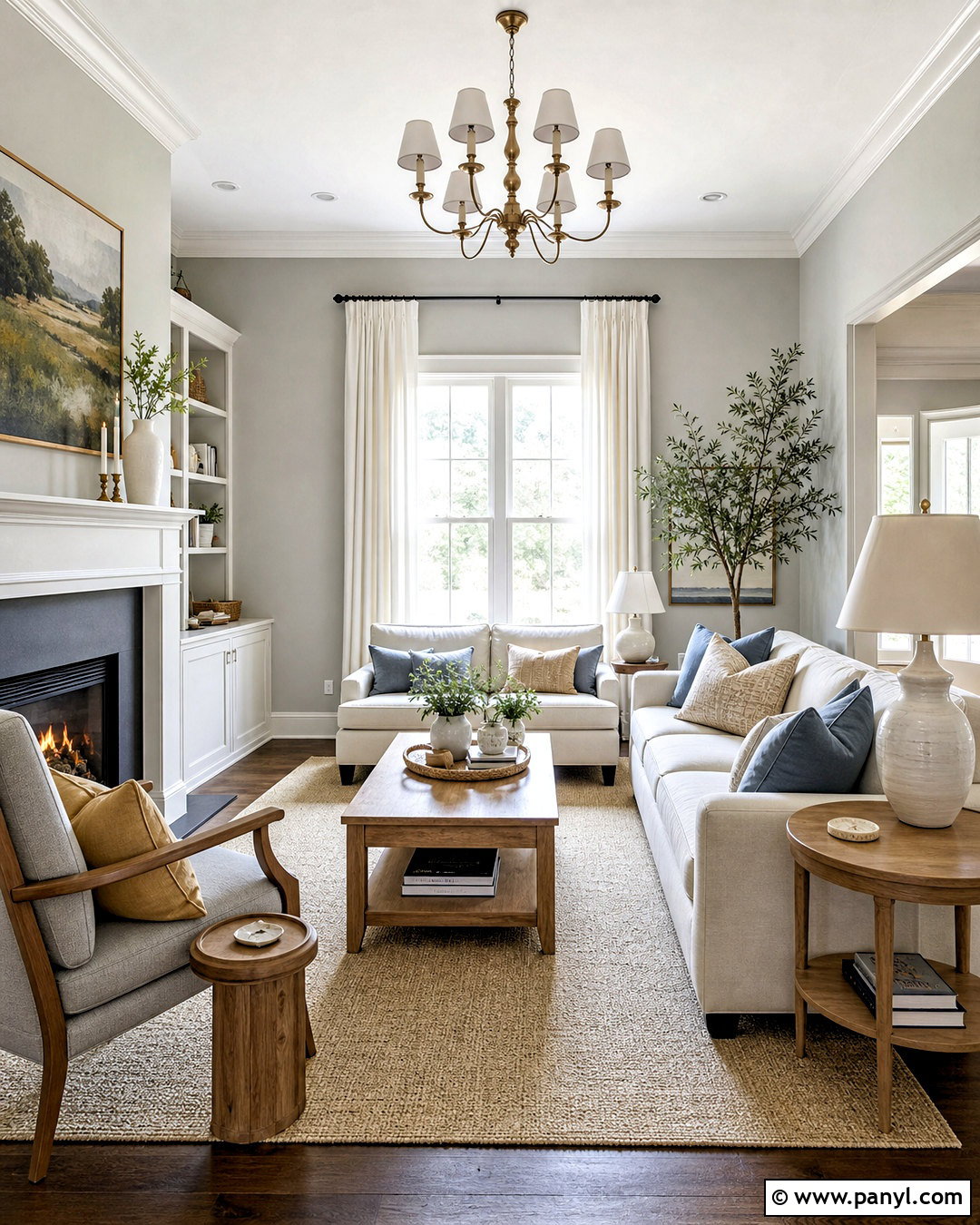 Light Grey Walls With White Sofa - 20 light grey walls living room ideas