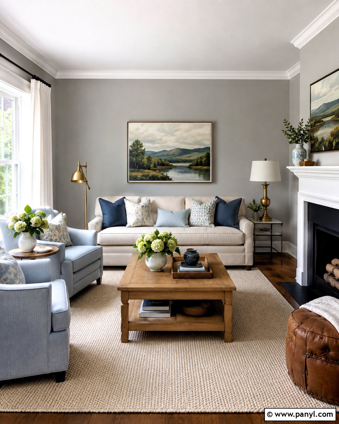 Light Grey Walls With White Trim - 40 Grey Wall Color Ideas