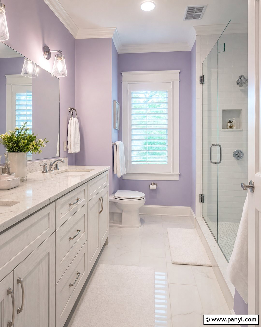 Light Lavender Bathroom Walls - 25 Purple Bathroom Walls
