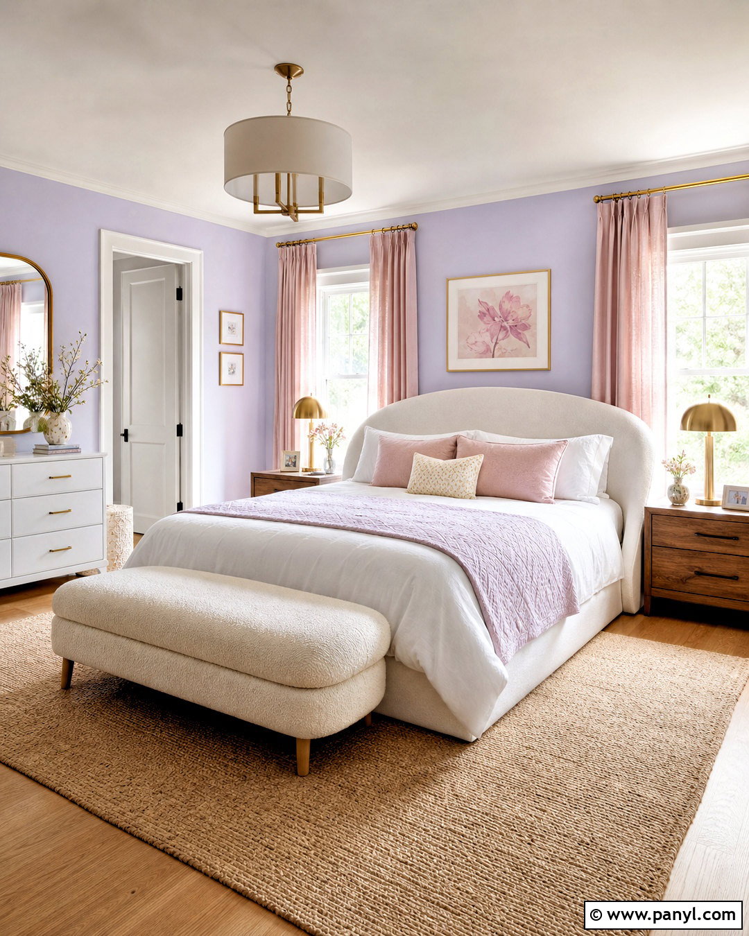 Light Lavender Bedroom With Blush Pink - 20 light lavender bedroom ideas