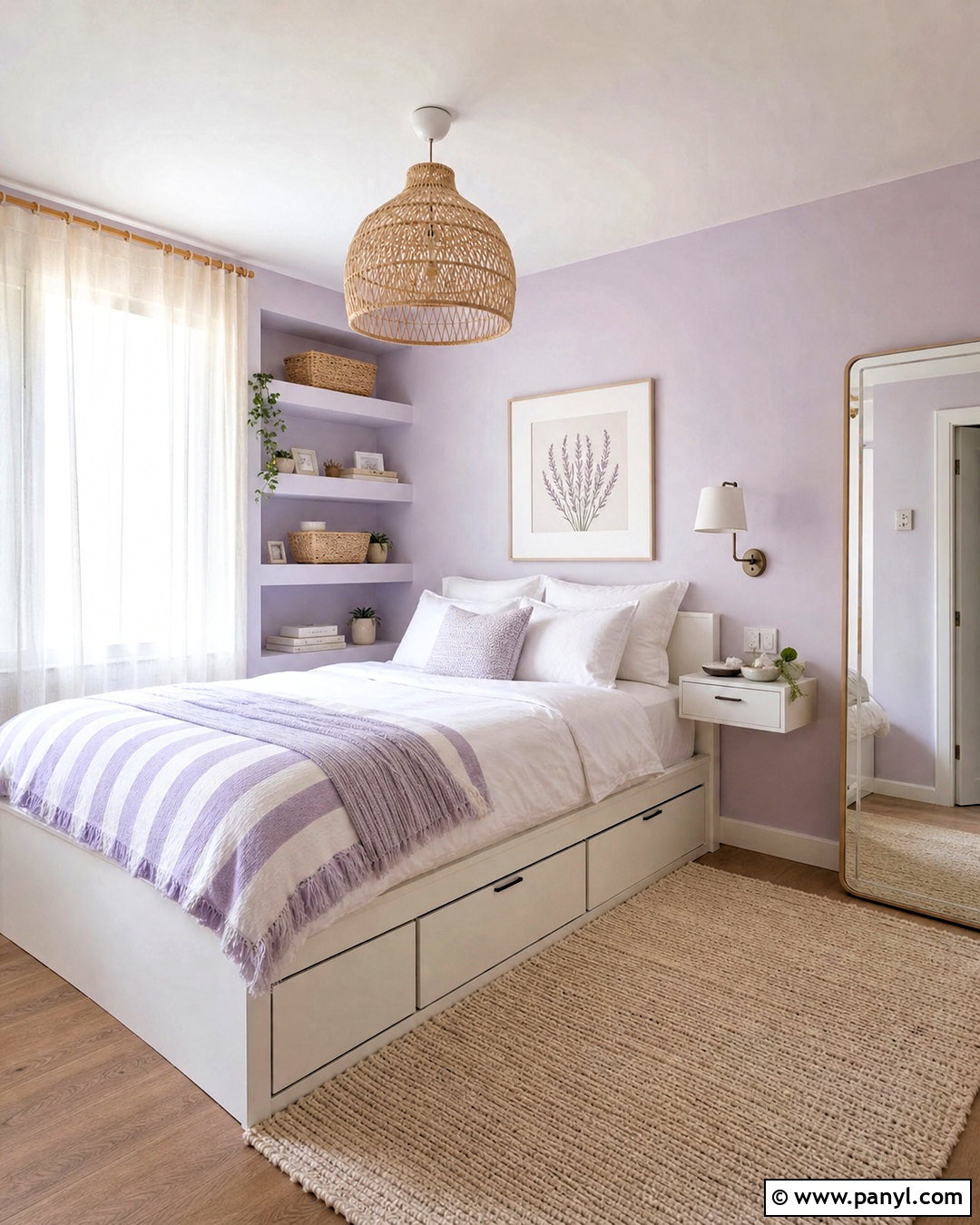 Light Lavender Small Bedroom - 20 lavender paint bedroom ideas