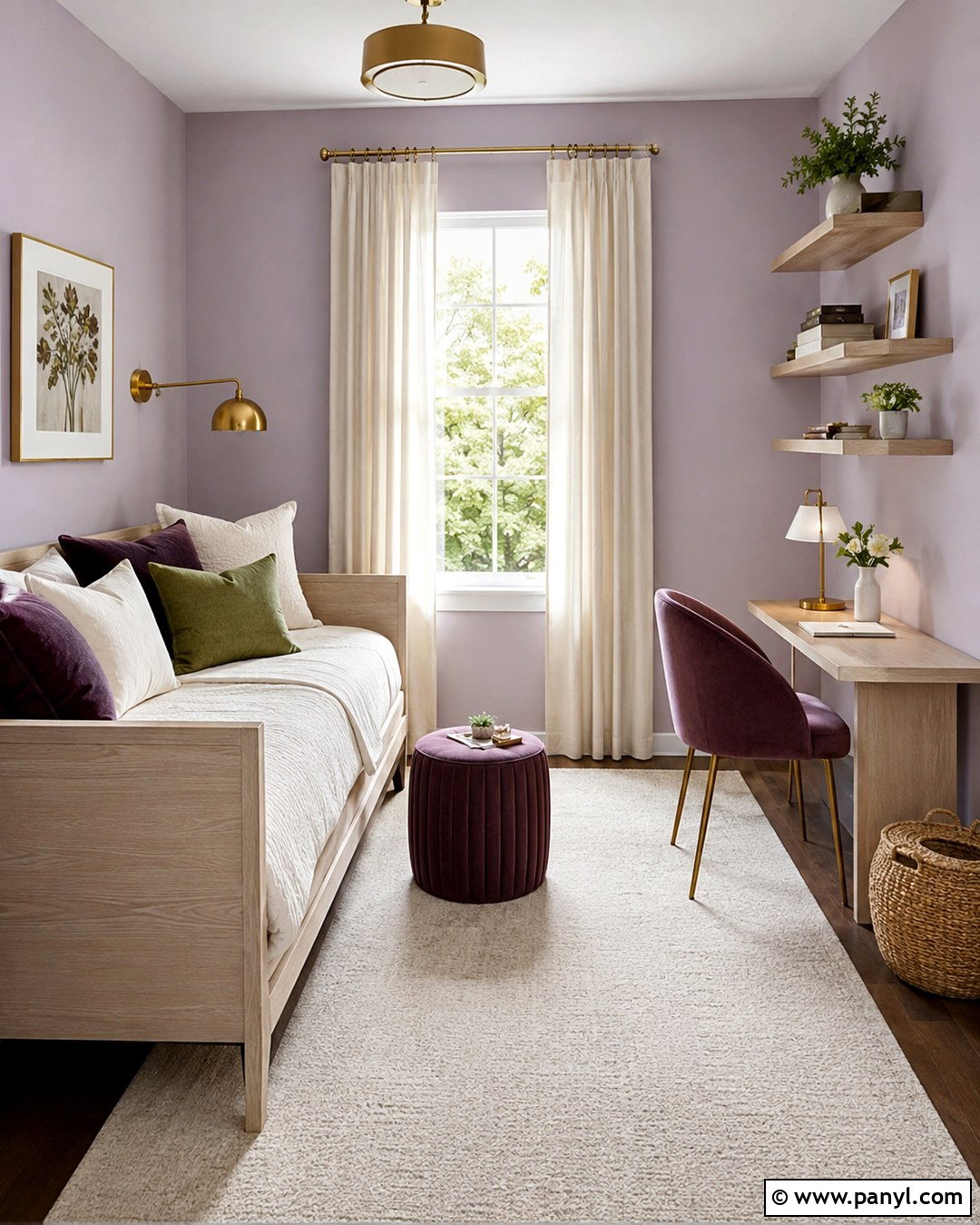 Light Lavender Wall Color - 20 Small Home Wall Colors