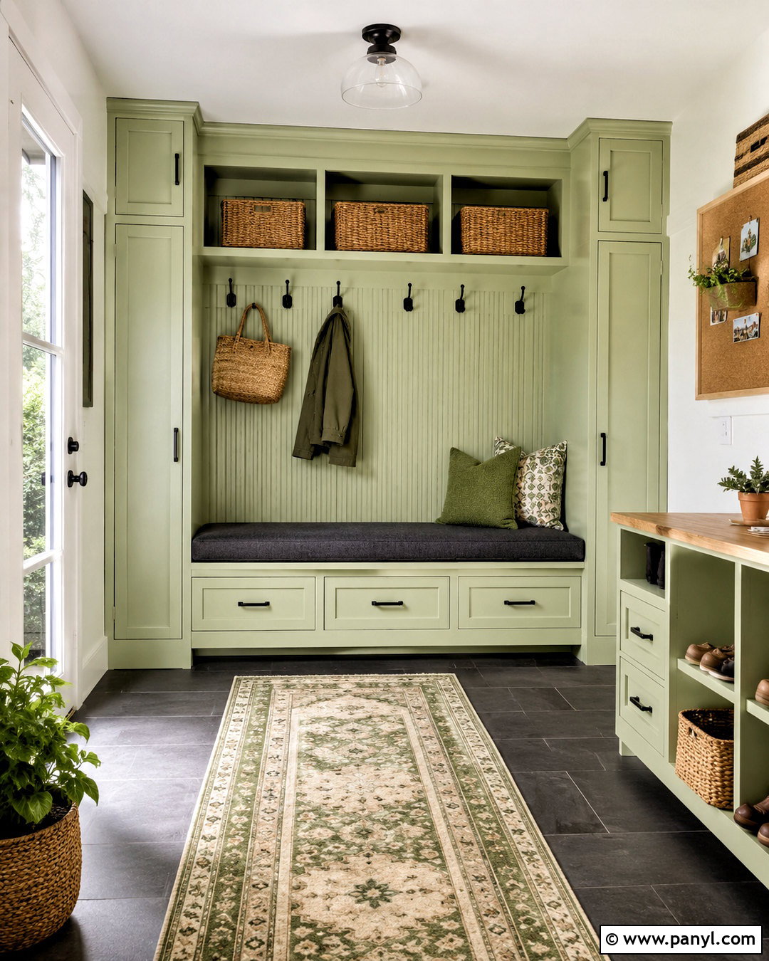 Light Lime Green Mudroom - 20 light lime green ideas
