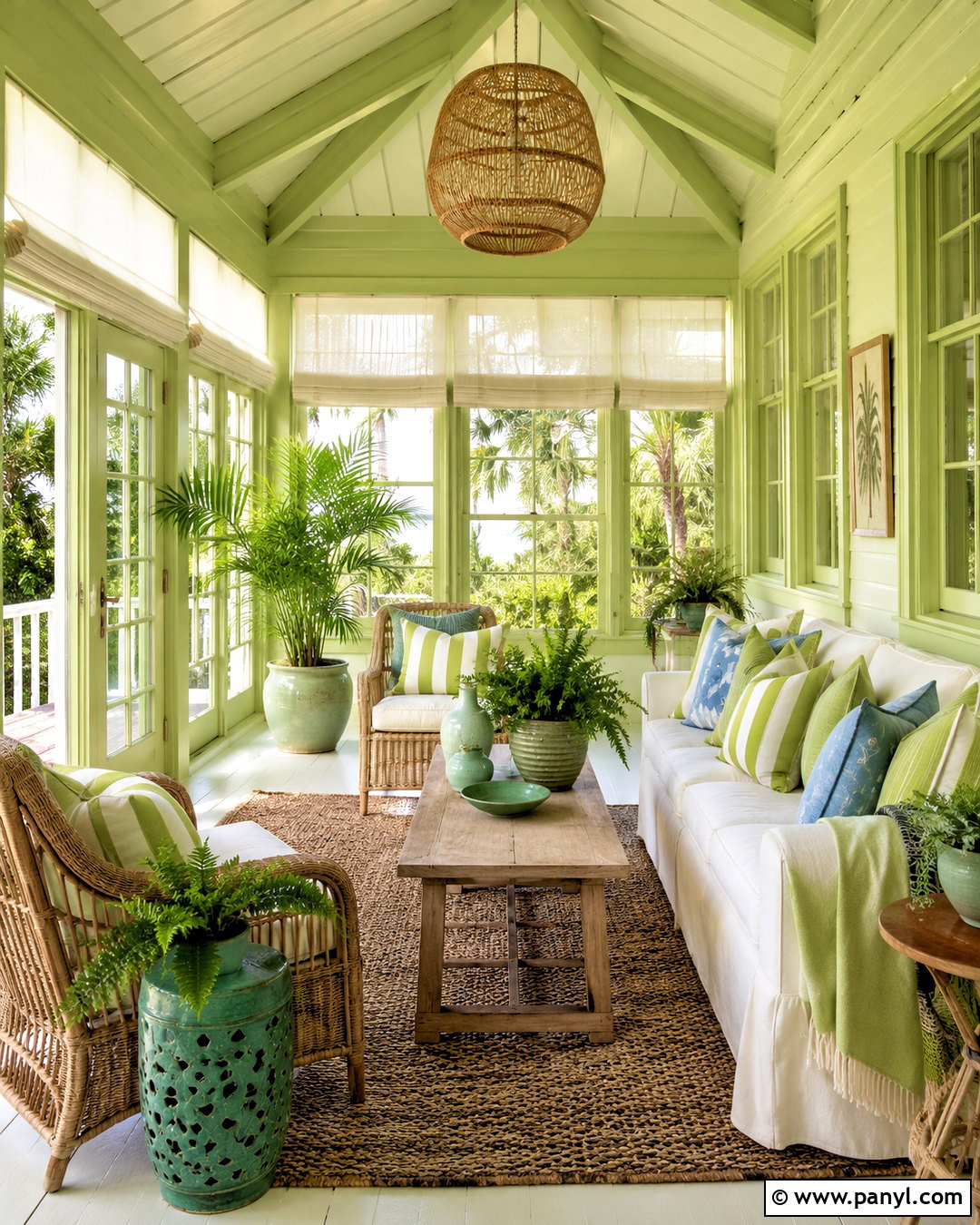 Light Lime Green Sunroom - 20 light lime green ideas