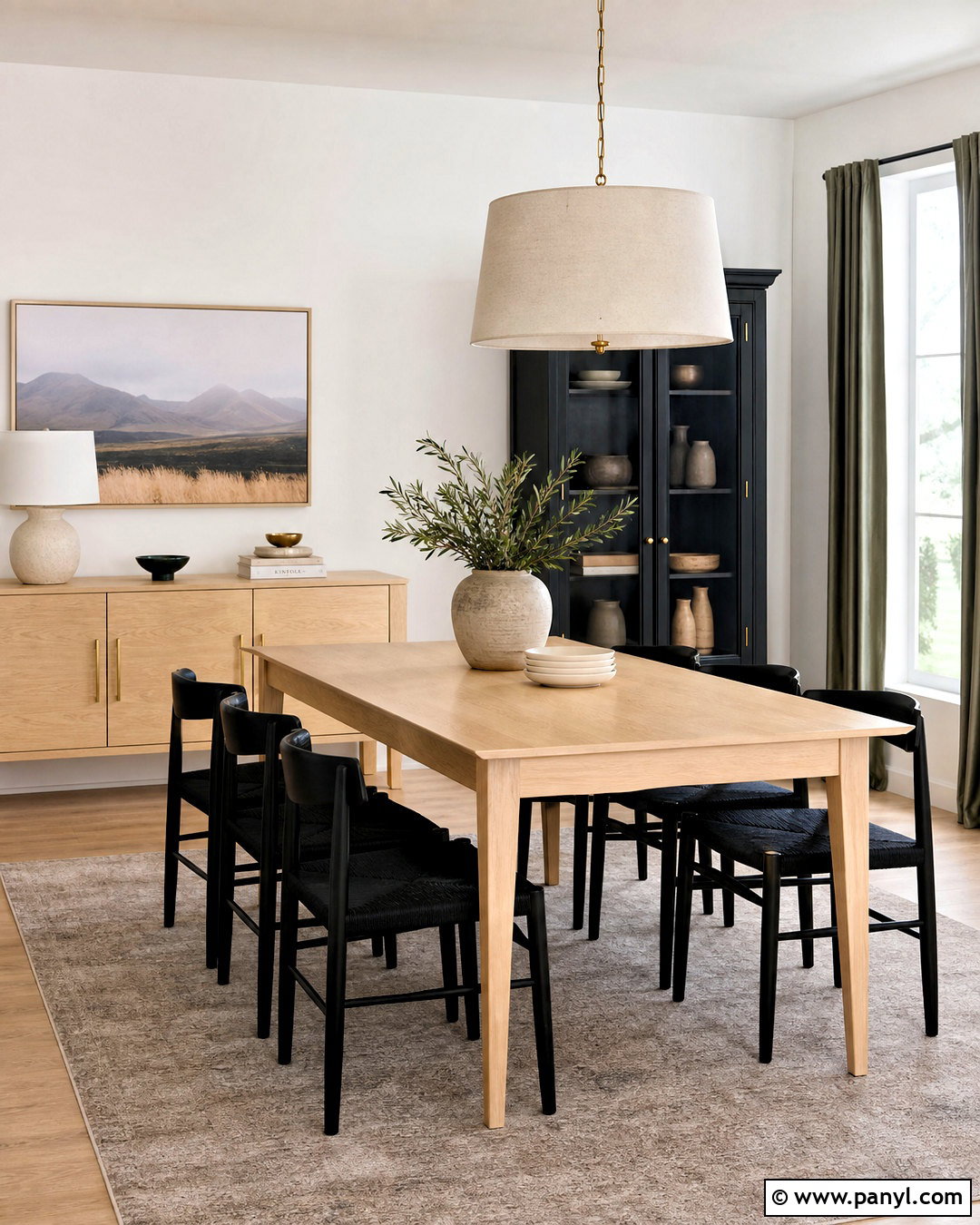 Light Maple And Ebony Dining Room - 20 wood tones that go together ideas