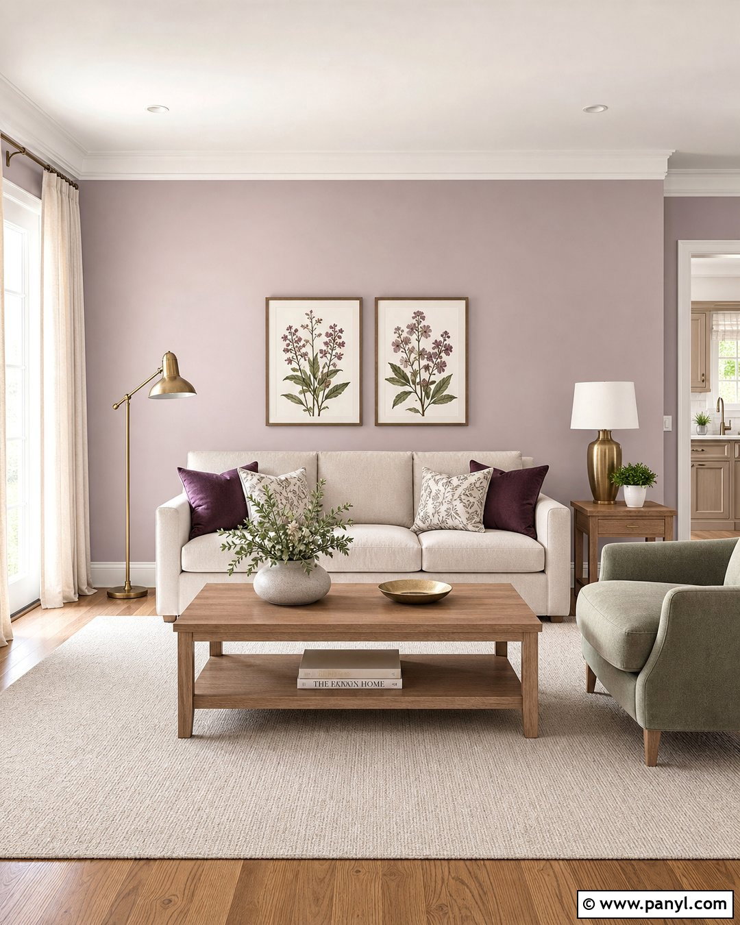 Light Mauve Living Room - 35 Mauve Wall Color Ideas