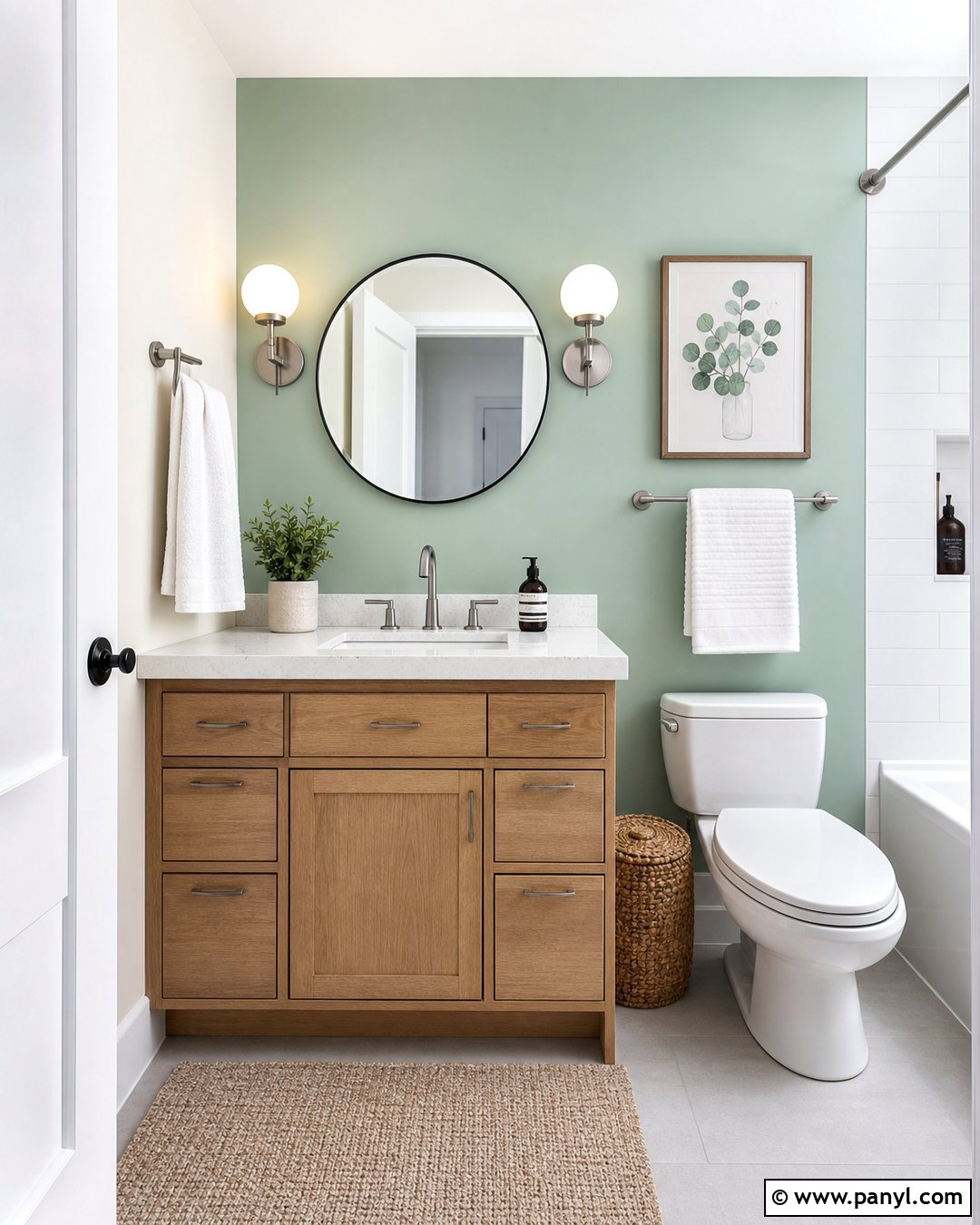Light Mint Green Accent Wall - 25 Light Accent Wall Ideas