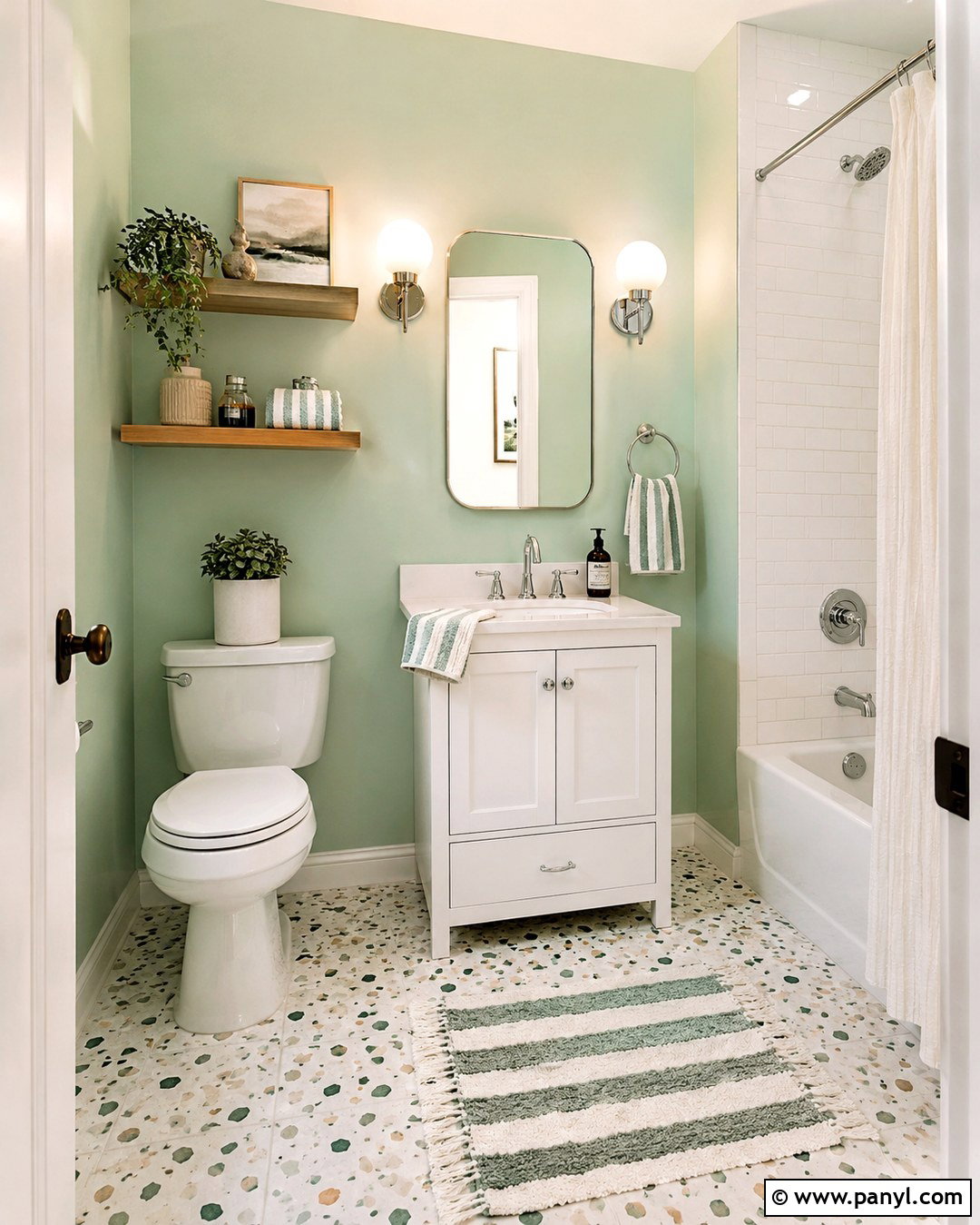 Light Mint Green Bathroom Walls - 20 Best Green For Bathroom Walls