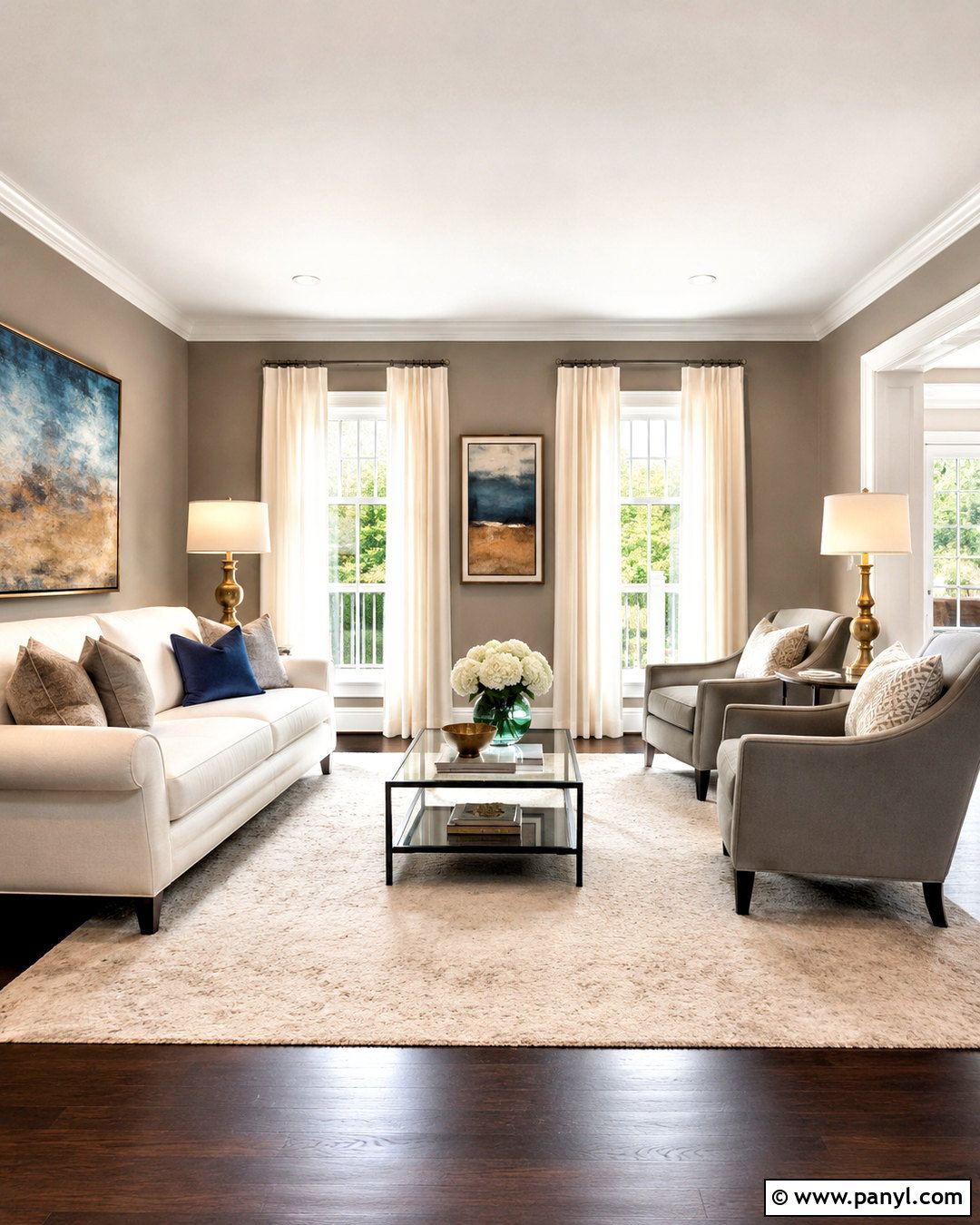 Light Mocha Walls With Dark Wood Floors - 35 wall colors for dark wood floors