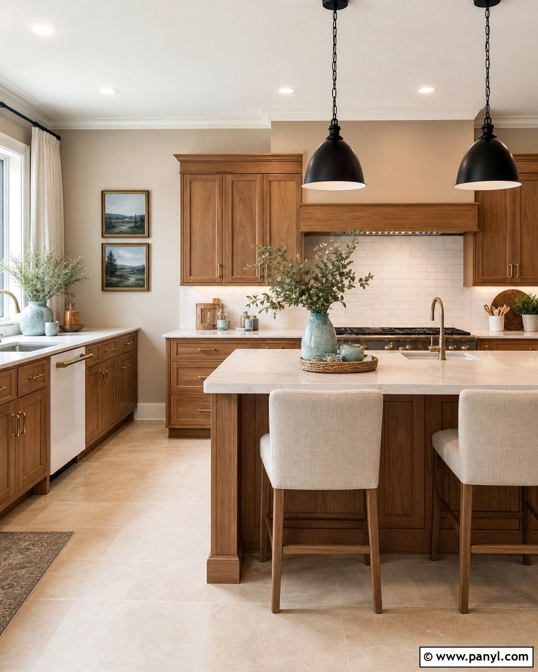Light Mocha Walls With Honey Oak Cabinets - 35 honey oak kitchen cabinets wall color ideas
