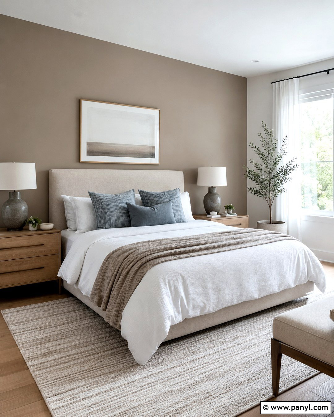 Light Mushroom Accent Wall Bedroom - 20 Mushroom Color Accent Wall Ideas