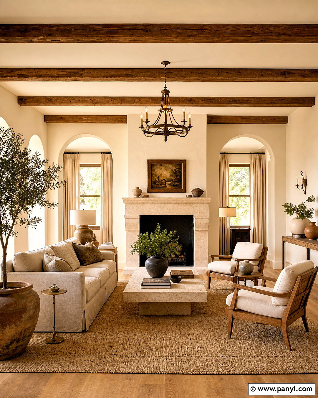 Light Neutral Tuscan Living Room - 20 tuscan living room ideas