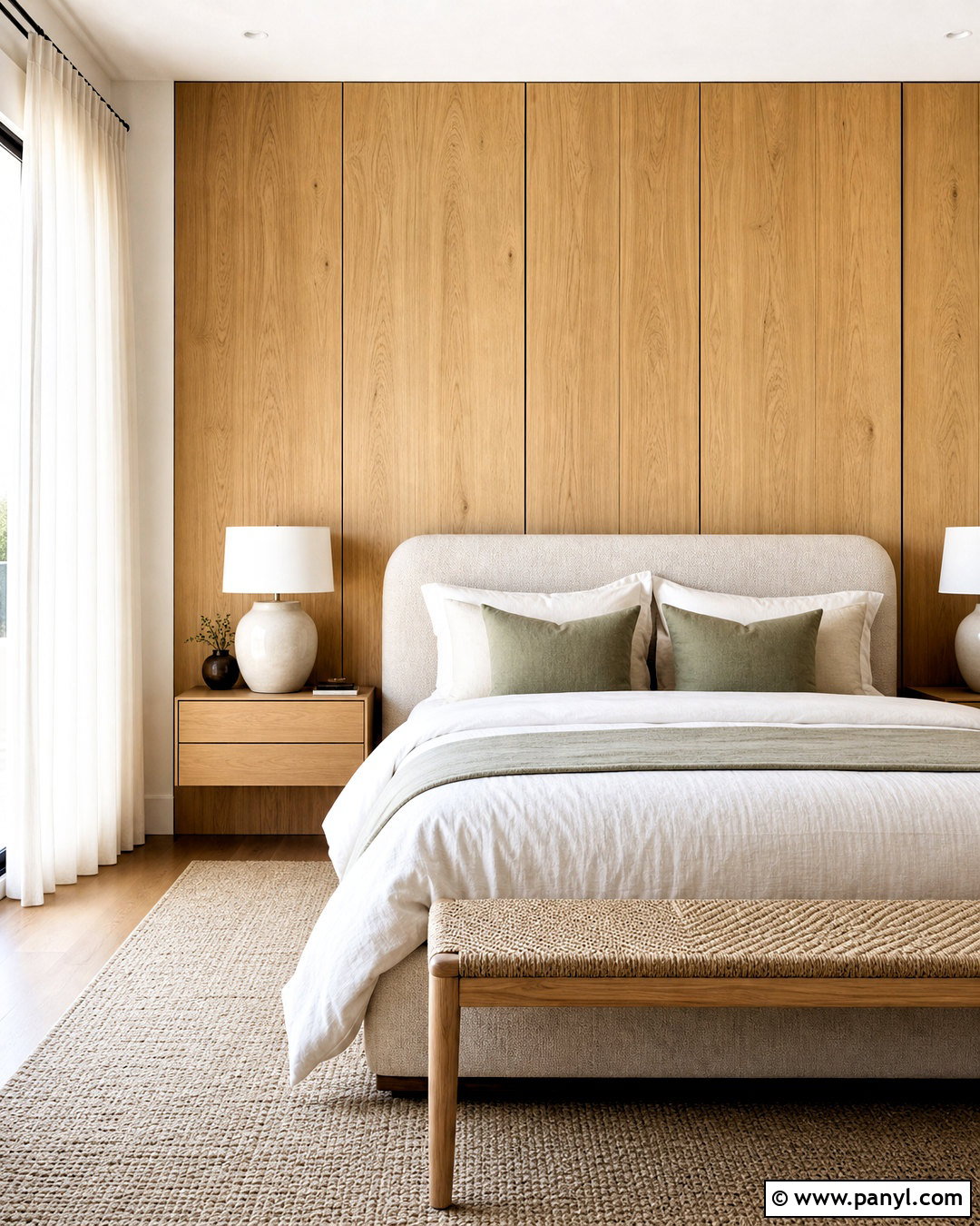 Light Oak Bedroom Wood Accent Wall - 20 wood accent wall ideas