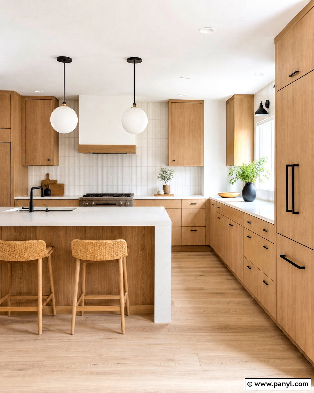 Light Oak Scandinavian Kitchen - 20 light color kitchen ideas