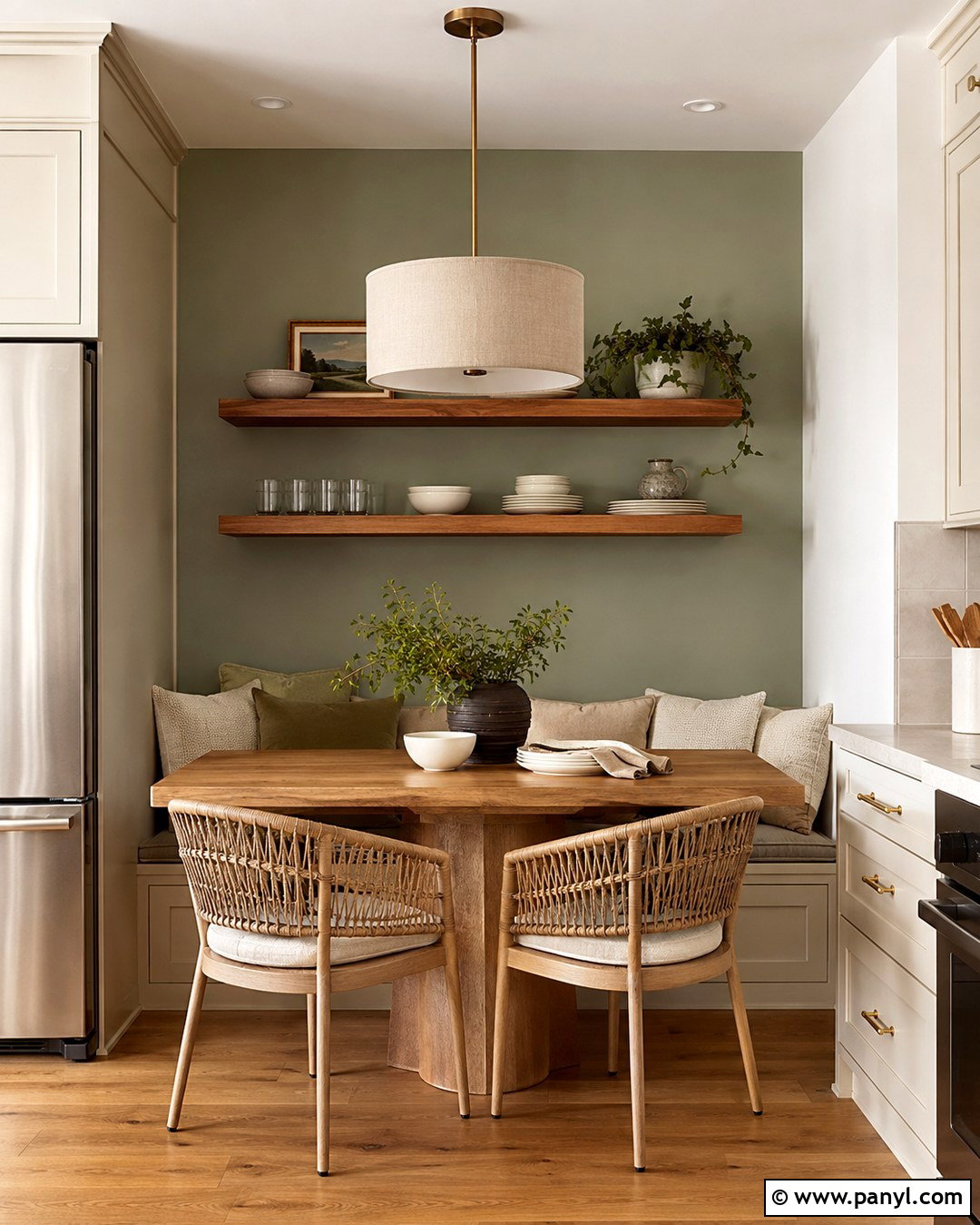 Light Olive Green Kitchen Accent Wall - 20 Light Olive Green Kitchen Walls