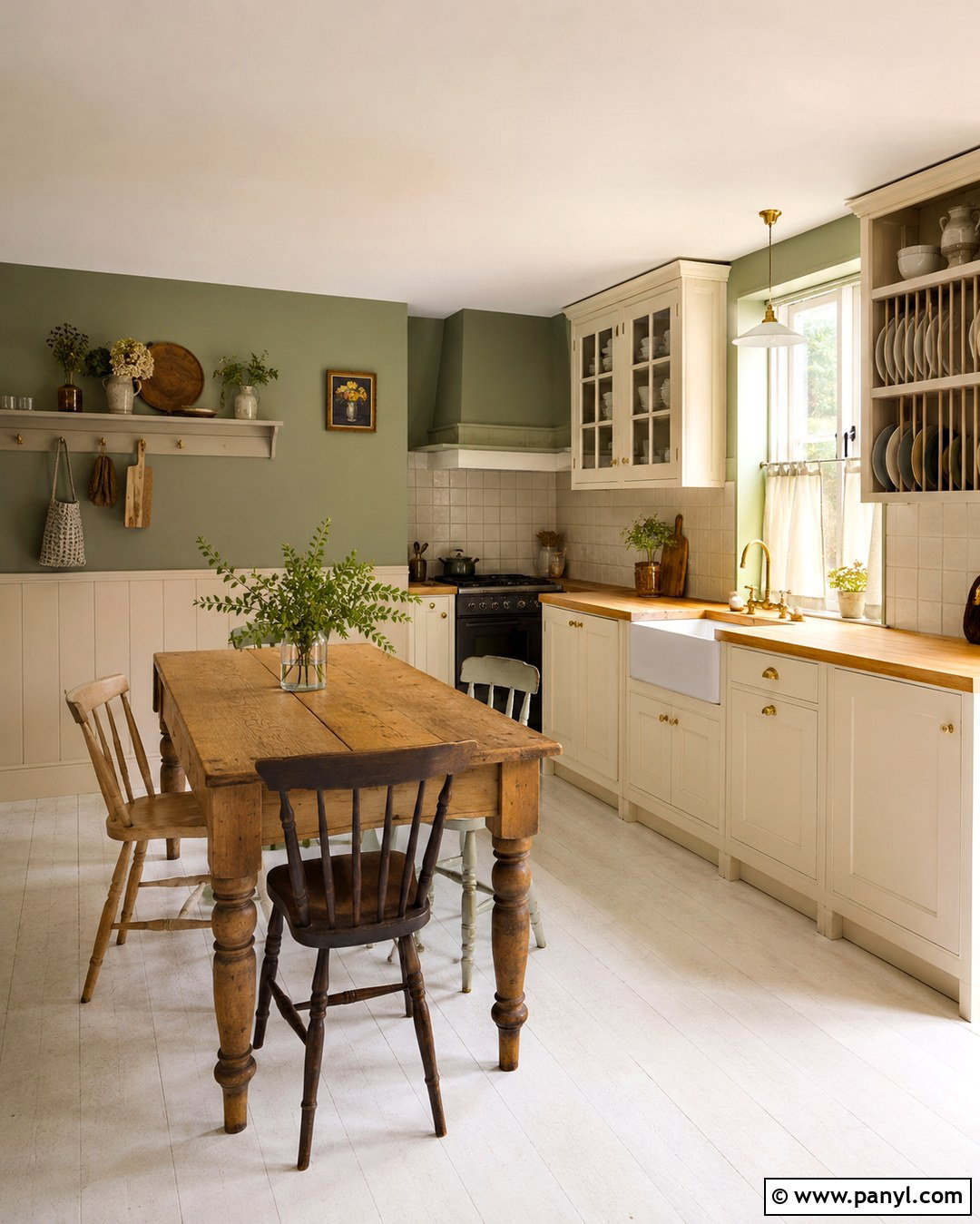 Light Olive Green Kitchen Walls With Cottage Cabinets - 20 Light Olive Green Kitchen Walls