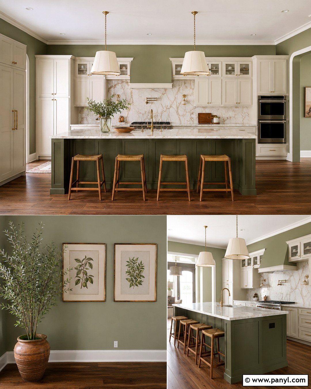 Light Olive Green Kitchen Walls With Marble Backsplash - 20 Light Olive Green Kitchen Walls