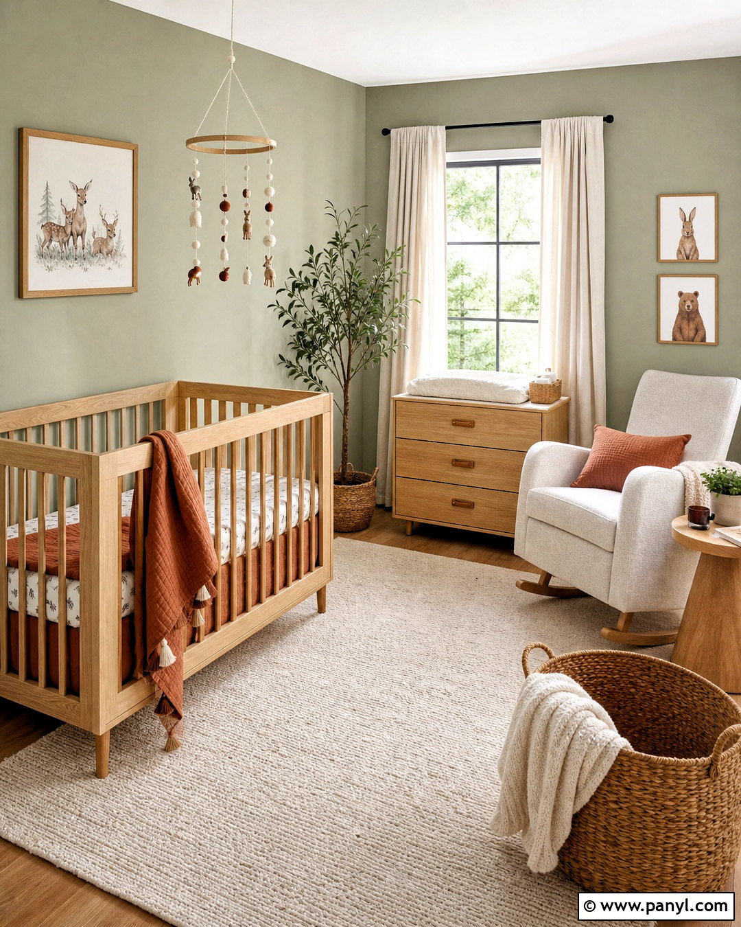 Light Olive Green Nursery Walls - 20 olive green painted walls