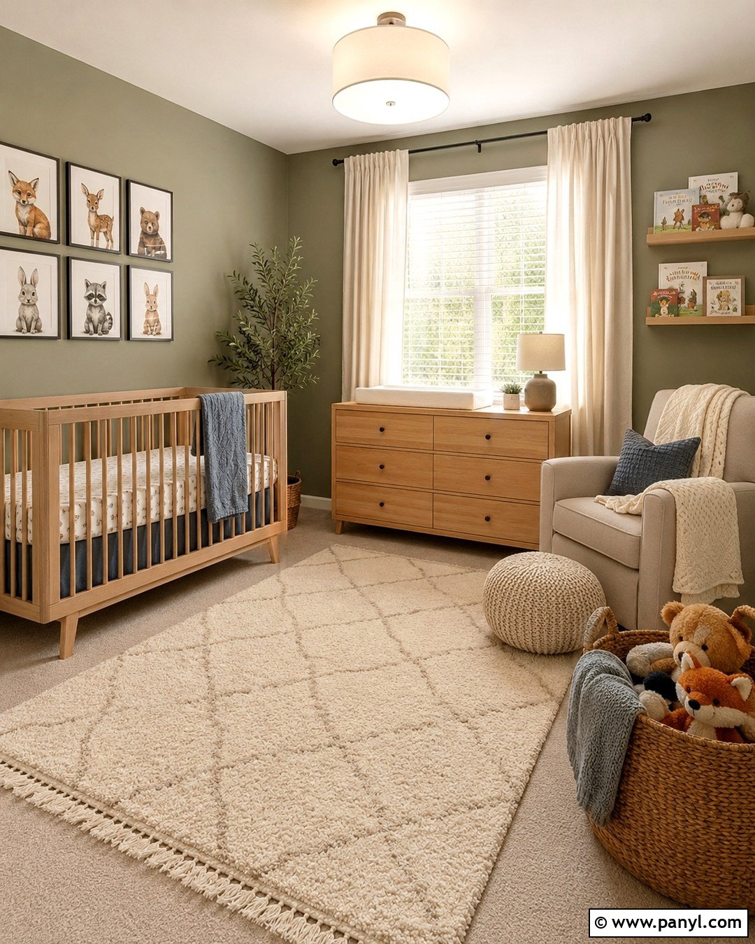 Light Olive Nursery Walls - 20 Light Olive Wall Ideas