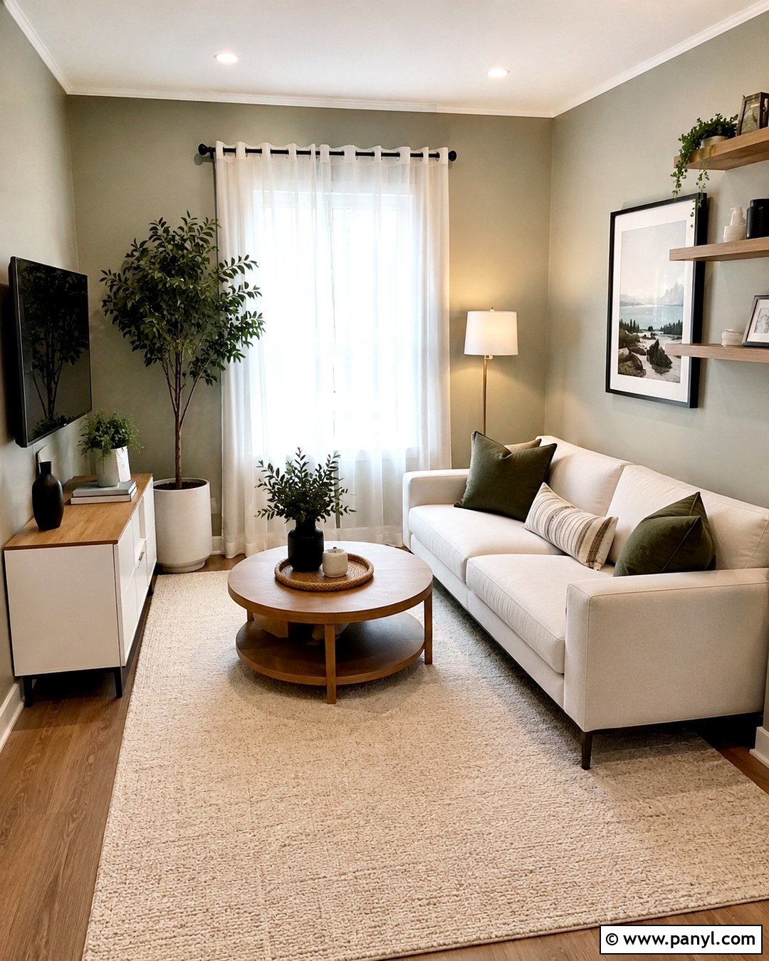 Light Olive Small Living Room Walls - 20 Light Olive Wall Ideas