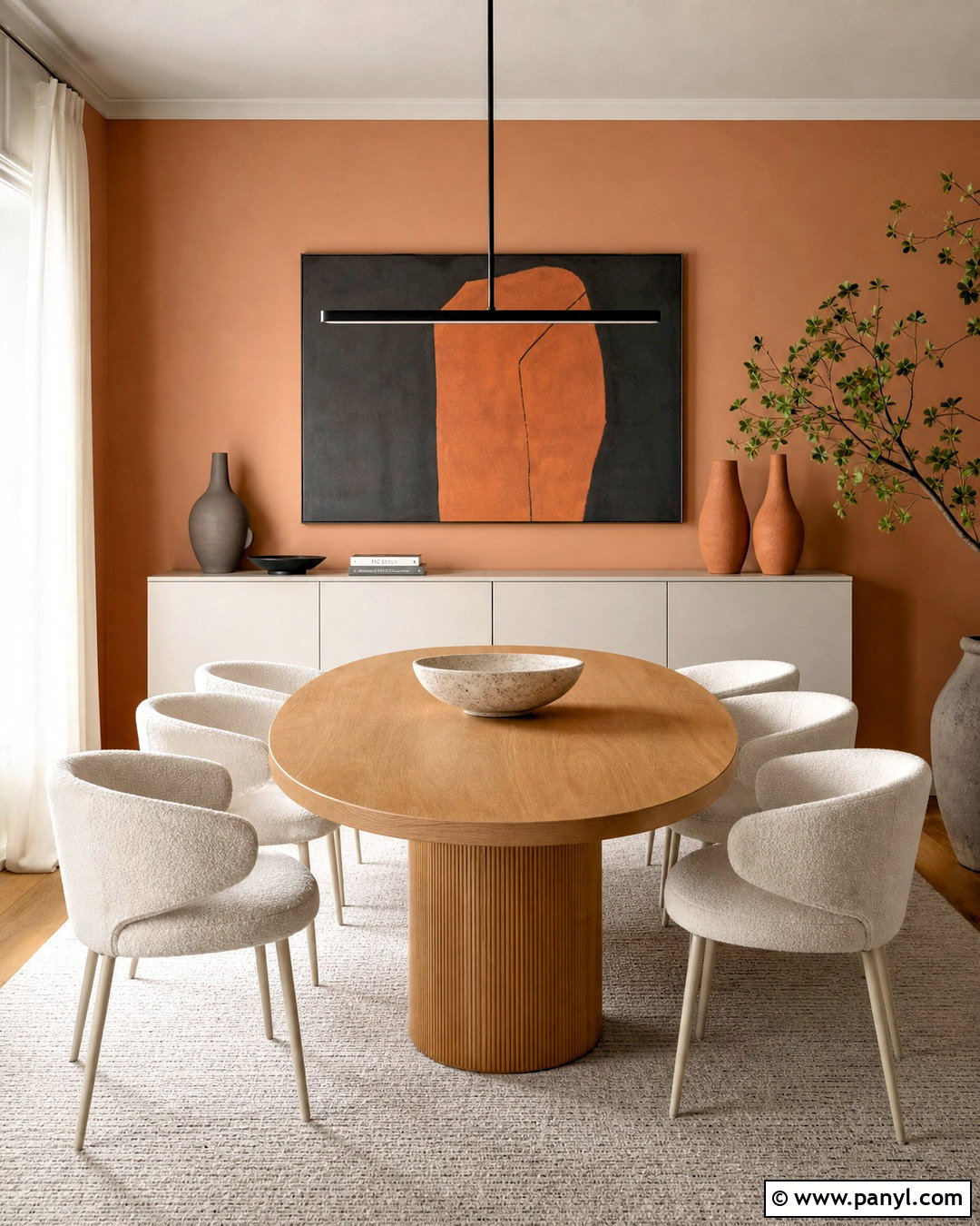 Light Orange Modern Dining Room - 20 light orange room ideas
