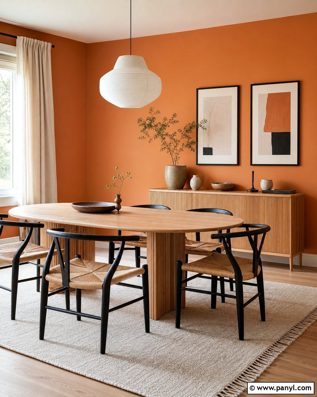 Light Orange Walls With Light Wood Furniture - 35 Light Orange Walls