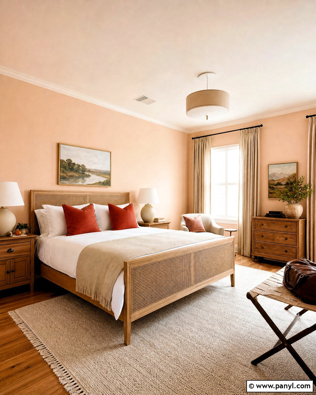 Light Peach Guest Room - 20 light room color ideas