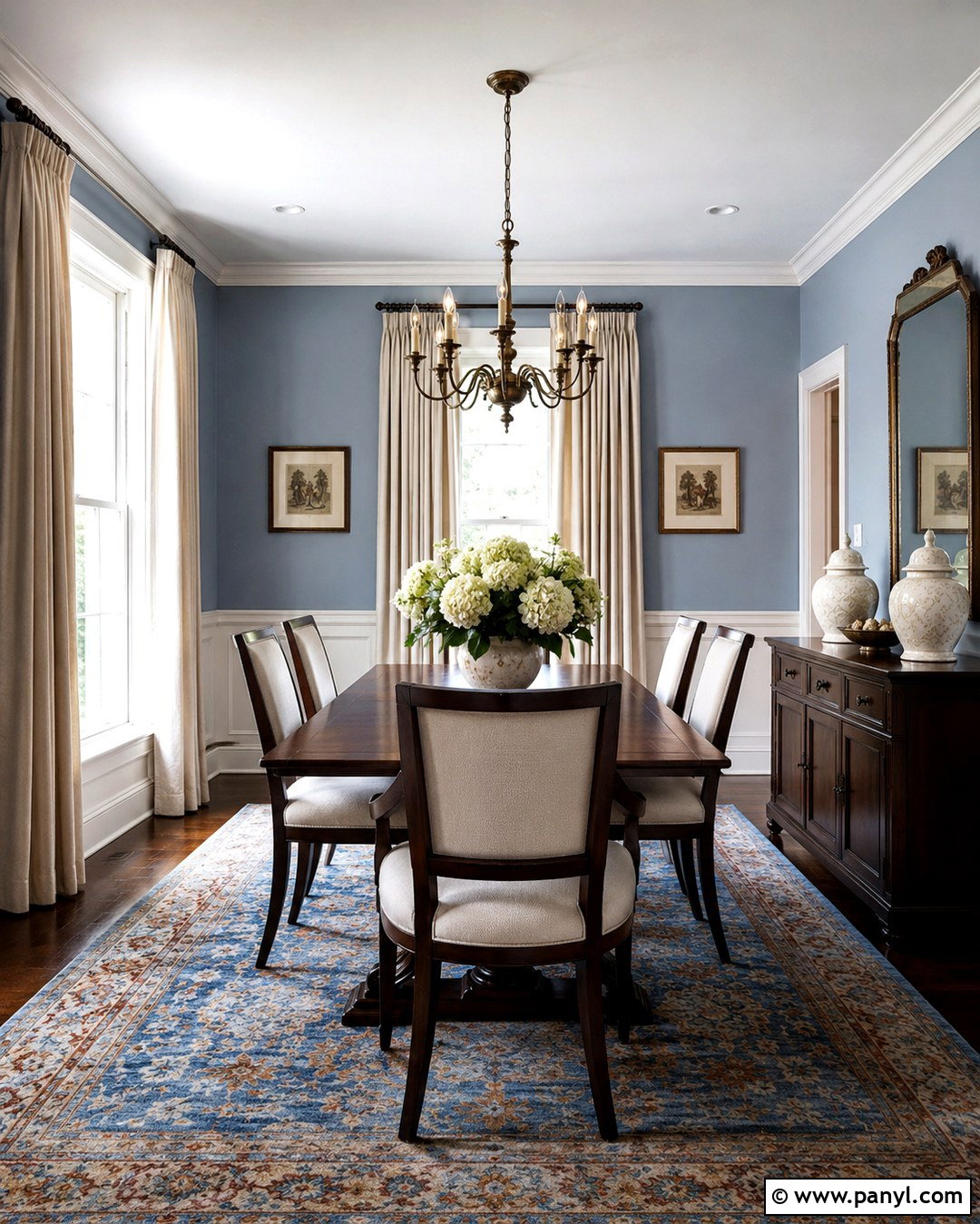 Light Periwinkle Walls With Dark Wood Furniture - 20 light periwinkle walls