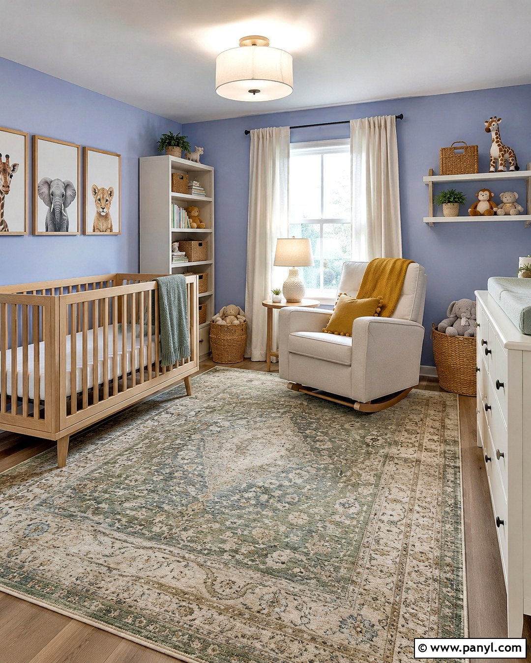 Light Periwinkle Walls With Nursery Decor - 20 light periwinkle walls