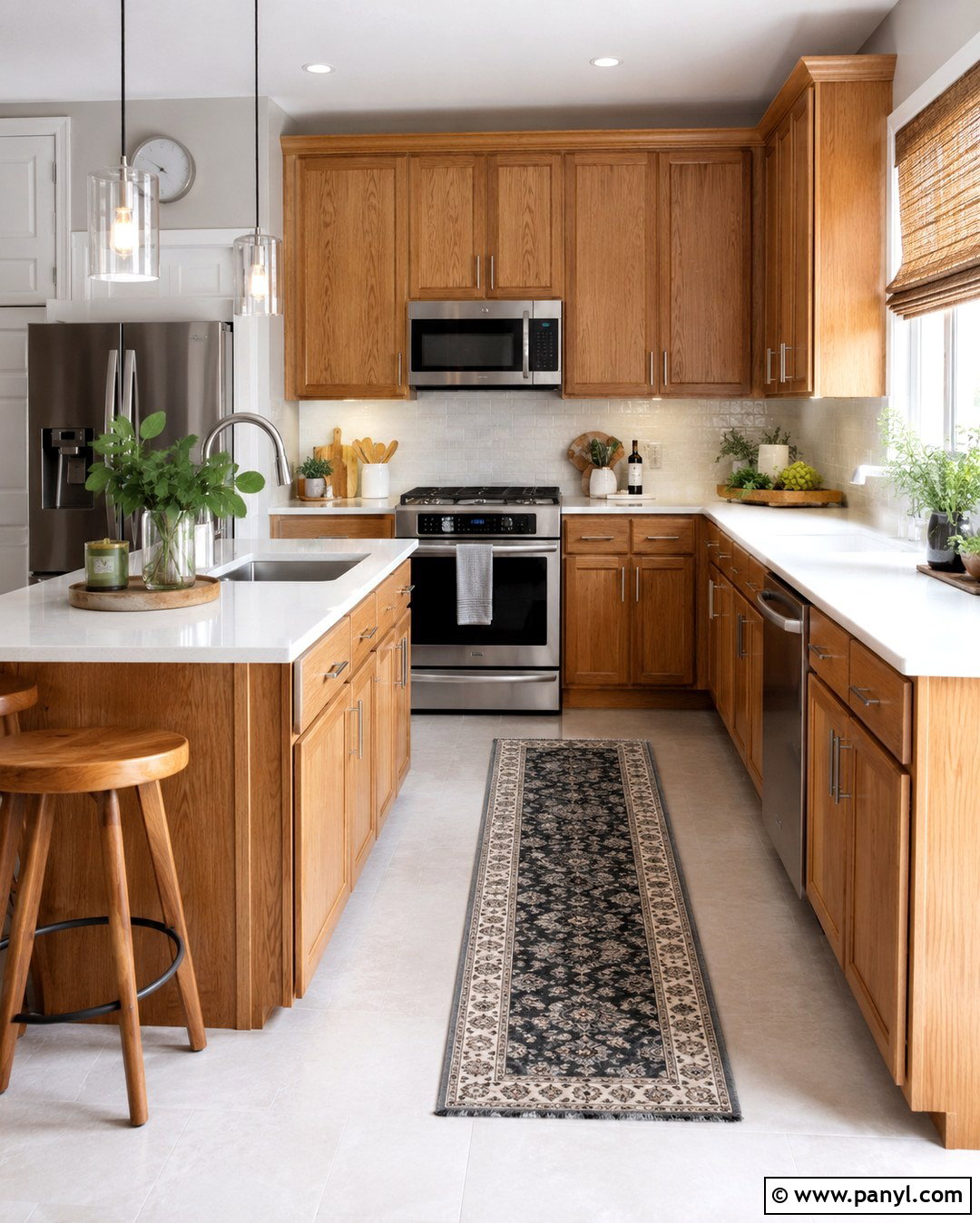 Light Pewter Walls With Honey Oak Cabinets - 20 Honey Oak Cabinets Wall Color Ideas
